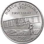 2001-D North Carolina State Quarter BU