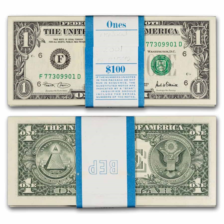 2001 (F-Atlanta) $1.00 FRN CU (Fr#1926-F) 98 consecutive