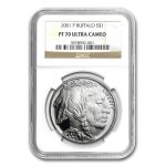 2001-P Buffalo $1 Silver Commem PF-70 NGC