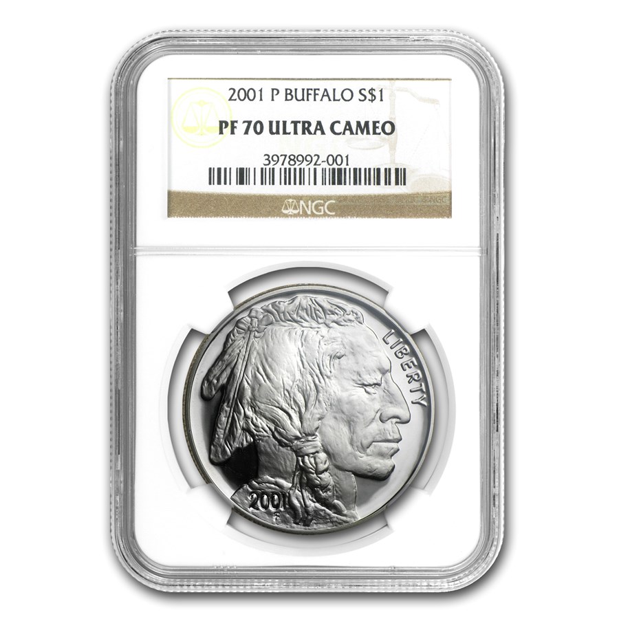 2001-P Buffalo $1 Silver Commem PF-70 NGC