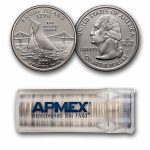 2001-S Rhode Island State Quarter Gem Proof 40-Coin Roll