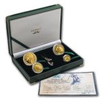 2001 South Africa 4-Coin Gold Natura Oryx Prestige Proof Set