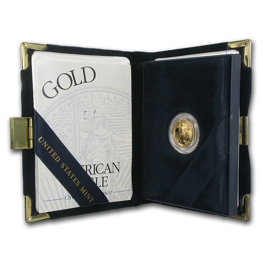2001-W 1/10 oz Proof American Gold Eagle (w/Box & COA)