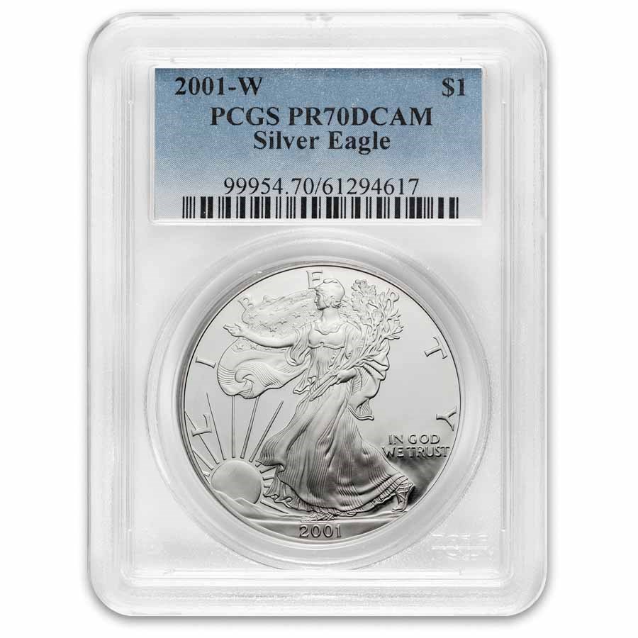 2001-W Proof American Silver Eagle PR-70 PCGS