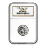 2002 1/4 oz American Platinum Eagle MS-70 NGC