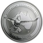 2002 Australia 2 oz Silver Kookaburra BU