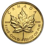 2002 Canada 1/20 oz Gold Maple Leaf BU