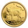 2002 Isle of Man 1/25 oz Gold Bengal Cat BU