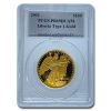 2002 Liberia Proof Gold 100 Dollar Winged Lady Liberty PR-69 PCGS