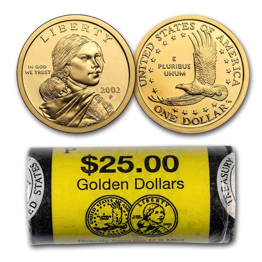 2002-P Sacagawea Dollar (25-Coin Roll)