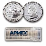 2002-S Indiana Statehood Quarter Proof 40-Coin Roll (Silver)