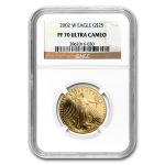 2002-W 1/2 oz Proof American Gold Eagle PF-70 UCAM NGC