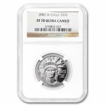 2002-W 1/2 oz Proof American Platinum Eagle PF-70 UCAM NGC