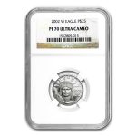 2002-W 1/4 oz Proof American Platinum Eagle PF-70 UCAM NGC