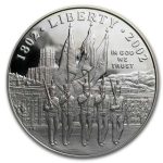 2002-W West Point Bicentennial $1 Silver Commem Pf (Capsule Only)