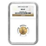 2003 1/10 oz American Gold Eagle MS-69 NGC