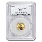 2003 1/10 oz American Gold Eagle MS-70 PCGS