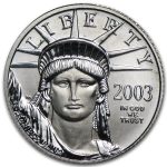 2003 1/10 oz American Platinum Eagle BU