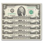 2003-A (D-Cleveland) $2.00 FRN CU (Fr#1938-D) 25 Consecutive