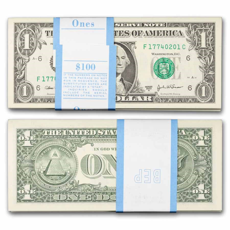 2003-A (F-Atlanta) $1 FRN CU (Fr#1931-F) 100 Consecutive