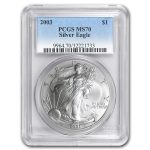 2003 American Silver Eagle MS-70 PCGS