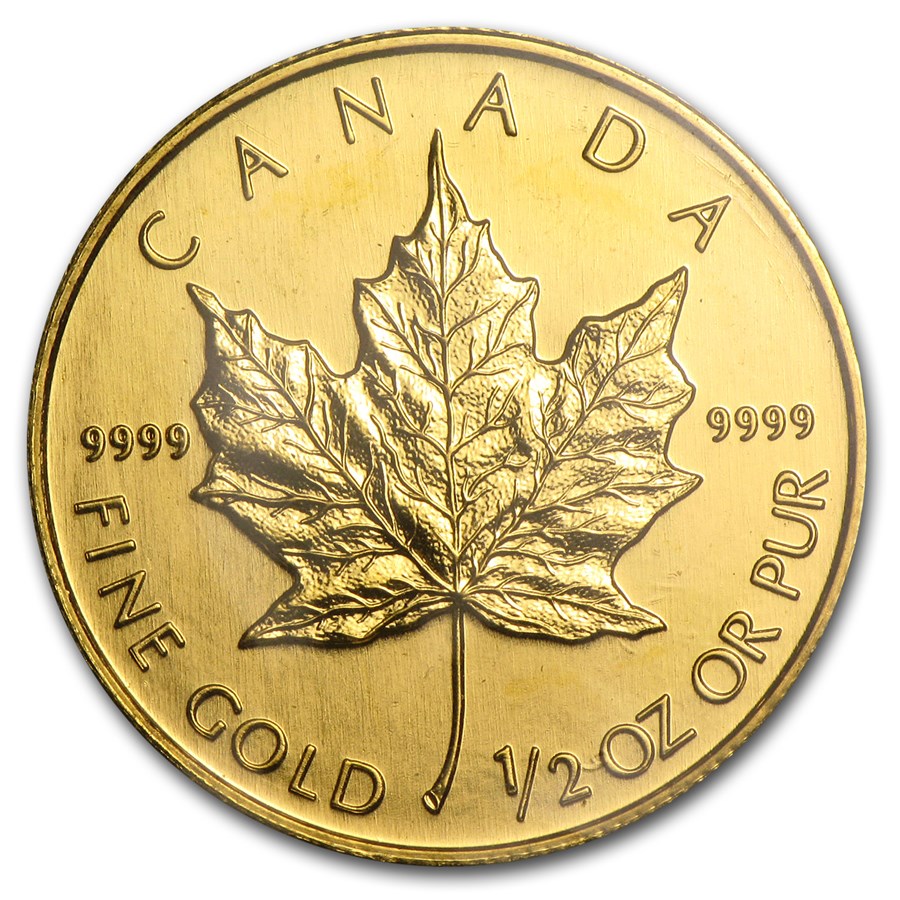 2003 Canada 1/2 oz Gold Maple Leaf BU