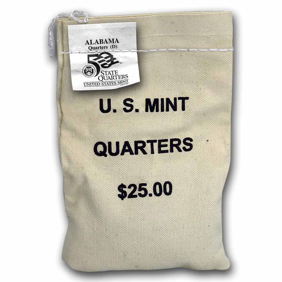 2003-D Alabama Quarter $25 Sealed Mint Bag BU