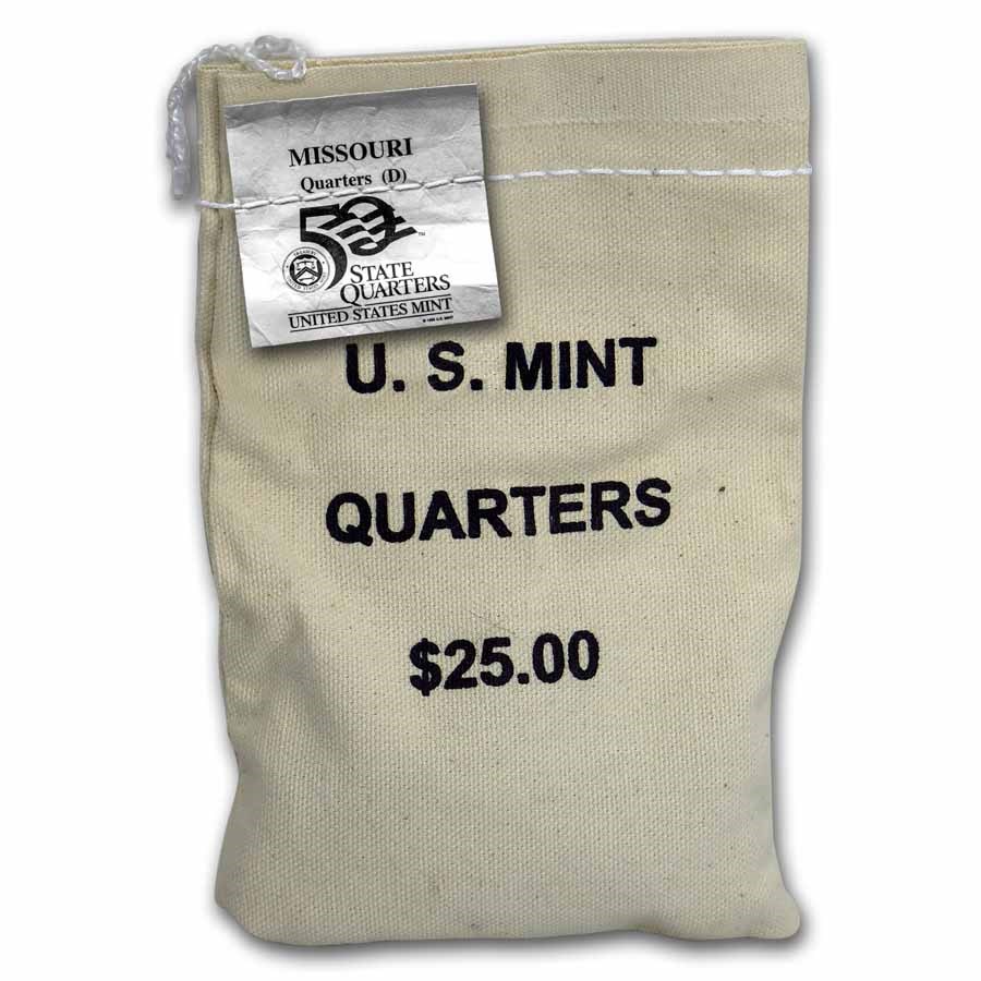 2003-D Missouri State Quarter $25 Sealed Mint Bag BU