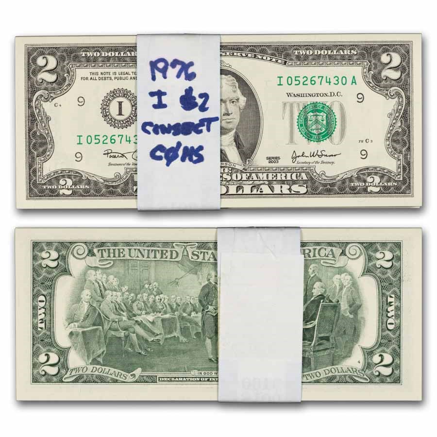 2003 (I-Minneapolis) $2.00 FRN CU (Fr#1937-I) 50 Consecutive