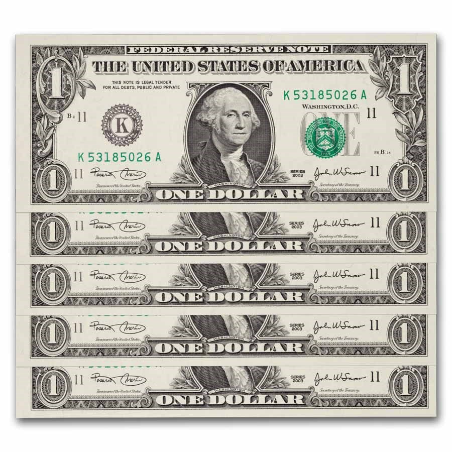 2003 (K-Dallas) $1.00 FRN CU (Fr#1929-K) 25 consecutive