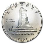 2003-P 1st Flight Cent'nial 1/2 Dollar Clad Commem BU (Box & COA)