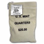 2003-P Alabama Quarter $25 Sealed Mint Bag BU