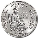 2003-P Alabama State Quarter BU