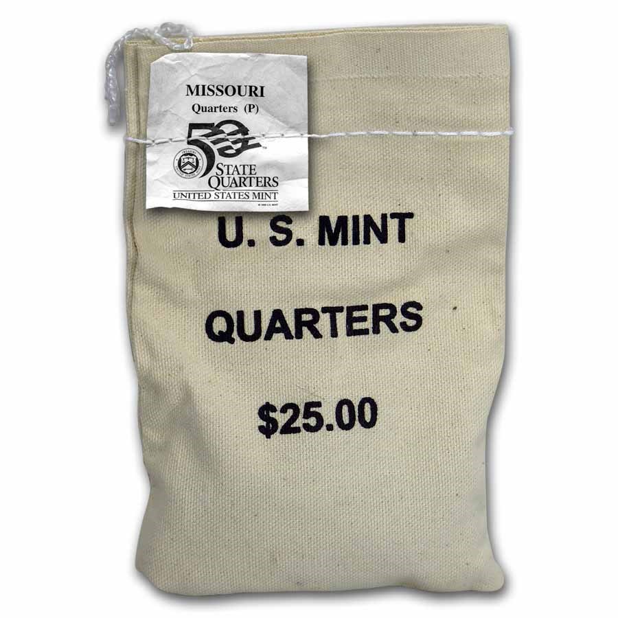 2003-P Missouri State Quarter $25 Sealed Mint Bag BU