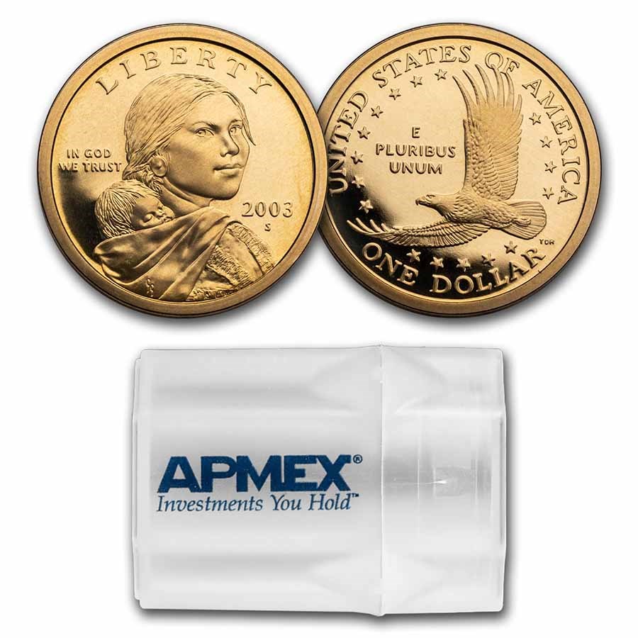2003-S Sacagawea Dollar 20-Coin Roll Proof