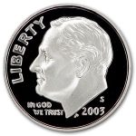 2003-S Silver Roosevelt Dime Gem Proof