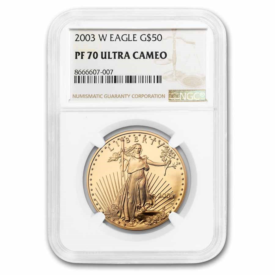 2003-W 1 oz Proof American Gold Eagle PF-70 UCAM NGC