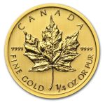 2004 Canada 1/4 oz Gold Maple Leaf BU