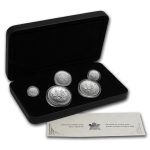 2004 Canada 5-Coin Silver Maple Leaf Set (RCM Privy)