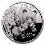 2004 China 1 kilo Silver Panda Proof (w/Box & COA) Dmg Capsule