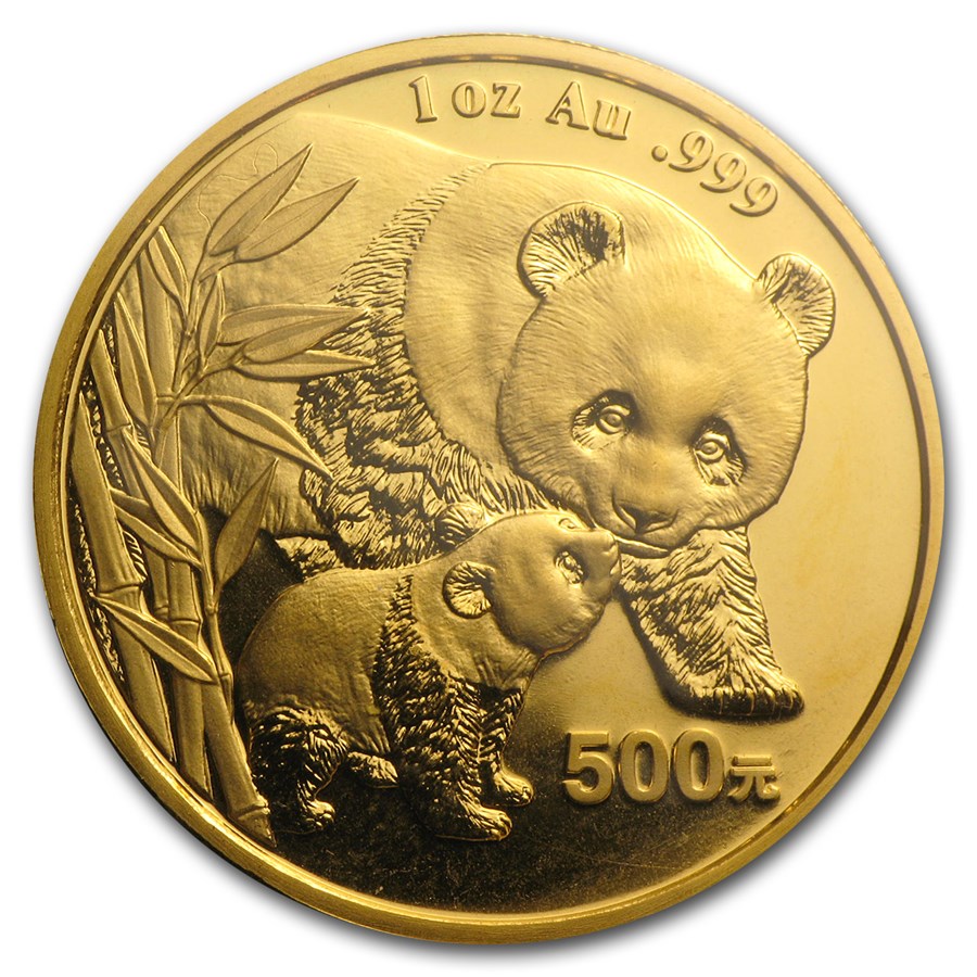 2004 China 1 oz Gold Panda BU (Sealed)
