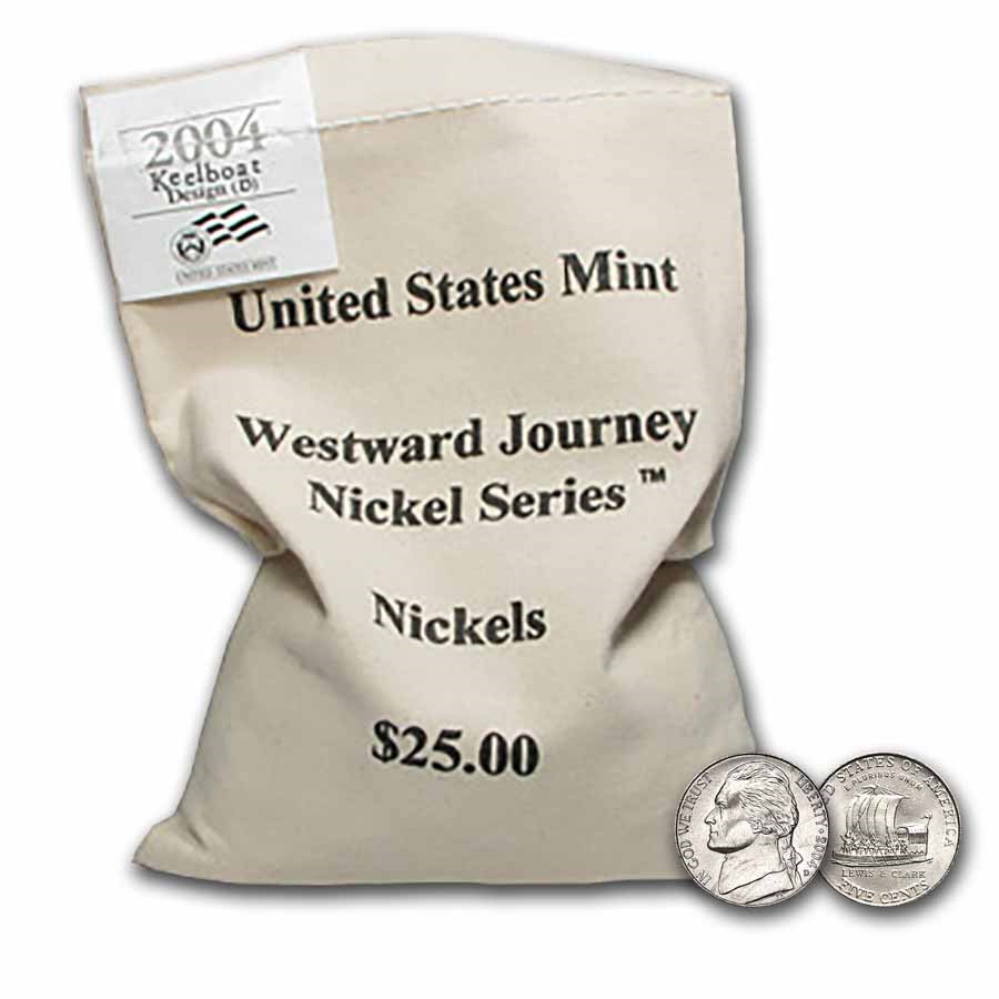 2004-D Keel Boat Nickel $25 U.S. Mint Sealed Bag BU