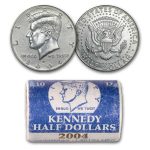 2004-D Kennedy Half Dollar 20-Coin Mint Roll BU (Mint Wrapped)
