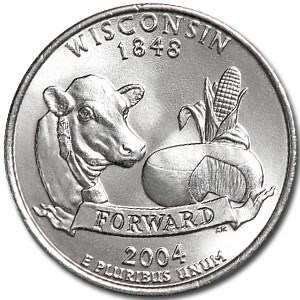 2004-D Wisconsin State Quarter BU