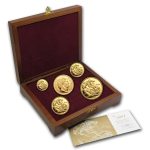 2004 Great Britain 5-Coin Gold Sovereign Proof Set