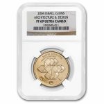 2004 Israel 1/2 oz Gold Architecture & Design PF-69 NGC