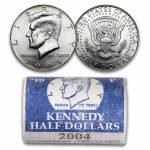 2004-P Kennedy Half Dollar 20-Coin Roll BU (Mint Wrapped)