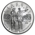 2004-P Lewis & Clark Bicentennial $1 Silver Commem BU (Box & COA)
