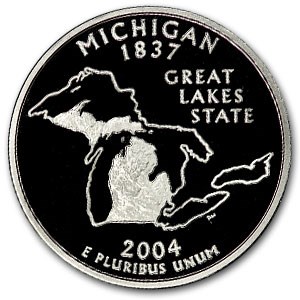 2004-S Michigan State Quarter Gem Proof