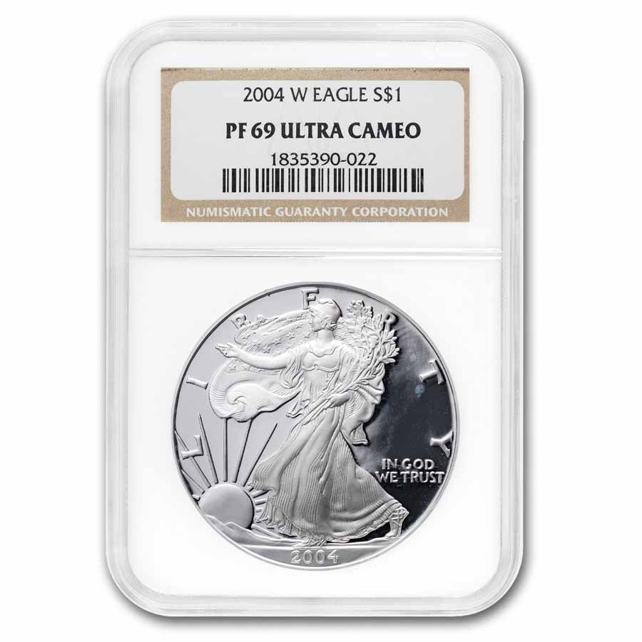 2004-W Proof American Silver Eagle PF-69 NGC